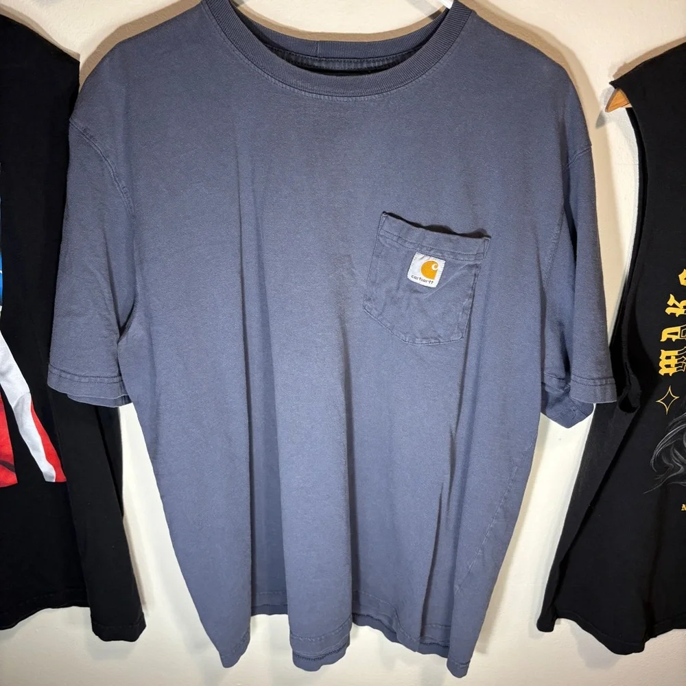 Faded Carhartt Relaxed Fit Pocket Tee - Picture 2 of 5